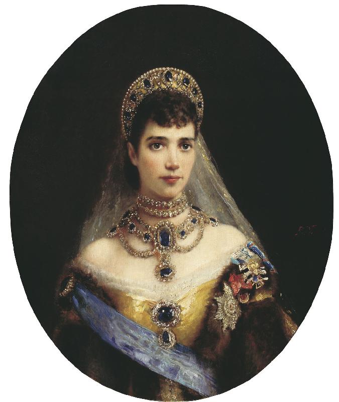 Konstantin Makovsky Portrait of Maria Fyodorovna oil painting image